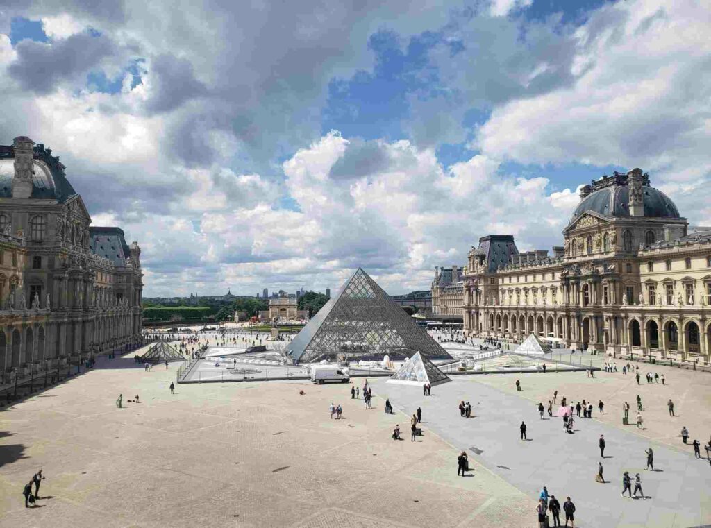 Vue du musée du Louvre