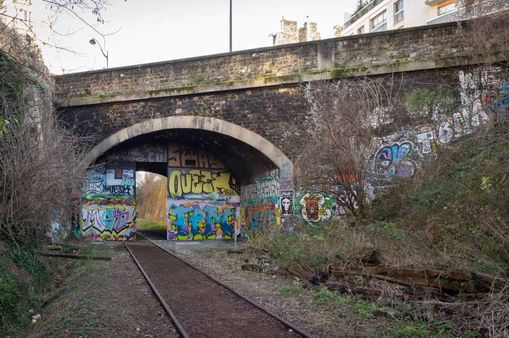 L'ancienne voie ferrée de la Petite ceinture parisienne